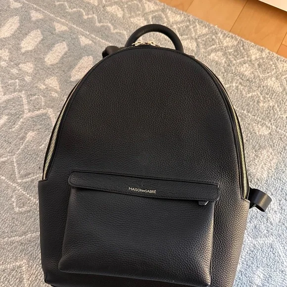 Maison De Sabré Leather Backpack - Picture 2 of 4